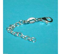 8 pezzi in argento sterling 925 estensori per catena da 2" con moschettoni...