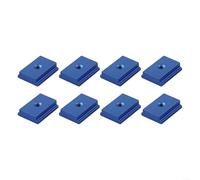 8 pezzi in lega di alluminio T-Track Slider per filettatura M6, 30 x 23 x 19 x 7,8 mm, blu, strumento per la lavorazione del legno per banchi da lavoro, seghe da banco e tavoli da trapano