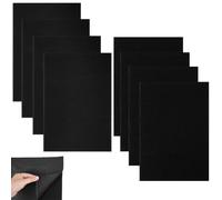 8 Pezzi Klettverschluss da Cucire, 20x30cm Nastro da Cucito, Hook & Loop Striscia Nero per Tessuto, Taglio Flessibile, Riutilizzabile Nastro da Cucito per Tessuti, Vestiti, Scarpe, Tessuto da Cucire