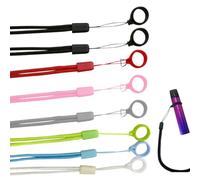 8 Pezzi Laccio da Collo Laccetto con Anello in Silicone Cordino ad Anello in Silicone Colorato Anti-smarrimento per Appendere Penne e Chiavi ecc