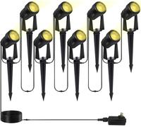 8 Pezzi Luci Da Giardino 3W COB Faretto Da Giardino Impermeabili IP65, Bianco Ca