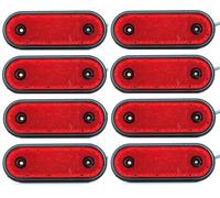 8 pezzi luci di posizione lato posteriore rosso 24V LED per Scania MAN DAF Vol