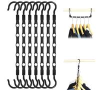 8 Pezzi Magici Organizer Armadio Antiscivolo, Grucce salvaspazio, Grucce Salvaspazio,Magici Organizer Armadio, Appendini Armadio