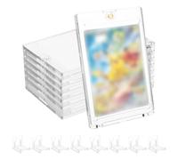 8 pezzi Magnetic Card Holder con supporto per carte di credito, 35PT Card Holder, protezione UV trasparente, per carte di credito, carte da collezione, con 8 supporti in acrilico per display e