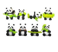 8 Pezzi Mini Panda Decorazioni per Hyundai New Santa Fe 2006-2010, Accessori Interni Auto Divertenti, per Cruscotto, Specchietto Retrovisore, Casa
