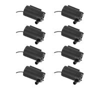 8 pezzi Mini pompa sommergibile silenziosa nera for DC3V 5V for raffreddamento ad acqua del computer alimentata tramite USB