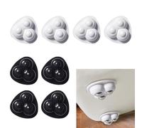 8 Pezzi Mini Ruote Autoadesive, Ruotes Piroettanti Girevoli a 360° con Cuscinetti a Sfera, Piccole Girevoli Rotelle per Spostare Mobili, Ruote Universale per Pattumiera, Scatola (Palline di Nylon)