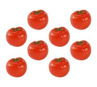 8 pezzi Mini simulazione PVC Pomodoro ciliegino Puntelli di frutta
