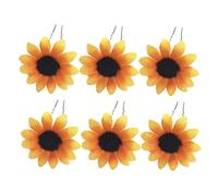 8 Pezzi Mollette a Fiore Giallo Forcine Per Di Girasole Fermagli Per Acconciature Fermaglio Per Ghirlanda Forcina Per Bambini Sposa Accessori Per Margherita