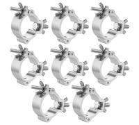 8 Pezzi Morsetto Per Luci Da Palcoscenico, Truss Clamp 28-35mm, Morsetti Per Luci Scena, Ganci In Lega Di Alluminio Per Traverse Truss Clamp Capacità Di Carico 80kg Per Faretti Standard Fari Mobili