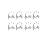 8 Pezzi Morsetto per Montaggio Antenna U-Bolt Hardware di Montaggio Morsetto per Albero 'Antenna Accessori per Staffa Un Ganascia Un V per Antenna