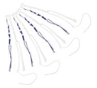 8 Pezzi Nappe Tzitzit per Tallit Clip-on, Set Tradizionale | Attività Religiose e Sinagoga, Stile Dignitoso e Lavorazione Raffinata, Leggero Tessuto e Metallo