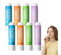 8 Pezzi Nasal Stick,Aromaterapia Alla Menta Stick Nasali,Penna Per Inalazione Nasale,Allevia La Congestione Nasale,Migliora La Respirazione,Adatto Al Lavoro E Allo Studio