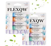 8 pezzi Nasal Stick, Inalatore nasale per aromaterapia alla menta, Nasal Stick portatile, Tubi per inalatore di oli per viaggi e per aumentare la concentrazione e aiuto rapido per il naso chiuso