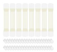 8 pezzi nastro per sollevamento collo strisce elastiche traspiranti per rimuovere le rughe collo con 40 cuscinetti adesivi nastro autoadesivo per sollevamento viso delicato sulla pelle per donne, co