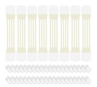 8 pezzi nastro per sollevamento collo strisce elastiche traspiranti per rimuovere le rughe collo con 40 cuscinetti adesivi nastro autoadesivo per sollevamento viso delicato sulla pelle per donne, col