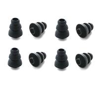 8 pezzi nero tripla flangia di ricambio auricolari per Monster Beats Dr. Dre Tour, Powerbeats, Urbeats e LG Tone