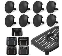 8 pezzi Ninja Air Friggitrice Paraurti in gomma, ricambio riutilizzabile per uso alimentare Friggitrice ad aria in silicone per friggitrice ad aria Ninja Piastra per piastra per piastra per griglia