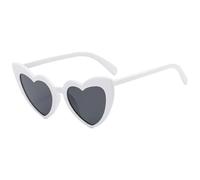8 pezzi Occhiali da sole a forma di cuore for addio al nubilato, decorazione for bomboniere, accessori for occhiali damigella d'onore Per Festa Party(White)