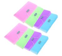 8 Pezzi Organizzatore a Soffietto A6 con 13 Tasche in Pp | Formato Mini, Suddivisione Precisa e Accesso Rapido, per Ricevute, Contratti e Carte in Ufficio