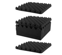 8 Pezzi Pannelli Fonoassorbenti Neri Autoadesivi per Pareti e Porte | Schiuma Fonoisolante, Bordo Smussato, Design Mattone, per Stanze Computer, Streaming e Creatori