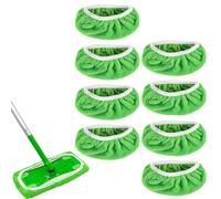 8 Pezzi Panni per Pavimenti Swiffer, Panni Catturapolvere Riutilizzabili, Panno Microfibra Pavimenti Mop, Lavapavimenti per Uso Umido Secco, Panno Mocio Lavabili per Pulizia Pavimenti Duri e in Legno