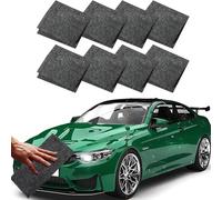 8 Pezzi Panno Nano Rimuovi Graffi Auto, Facile da Usare Riutilizzabile,Panni in Microfibra Nano Compatibile con Tutti i Colori,per Lucidatura e Manutenzione di Tutti i Veicoli rimuove graffi（10*20cm）