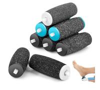 8 Pezzi Pedi Ricariche per Testine di Ricambio Rullo Ricarche per Pedicure Elettrico Rulli di Ricambio per La Rimozione dei Calli 4 Tipi di Rugosità per Scholl Velvet Smooth, Nero