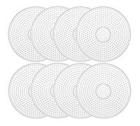 8 Pezzi Pegboard per Perline a Fusione, Pannelli Forati per Perline Stirare Base, Stirare Pegboard, Piastra con Motivo a Perline di Ferro, Adatta per Modelli Puzzle (Trasparente)