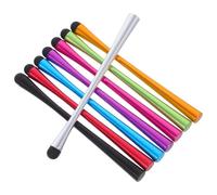 8 Pezzi Penna Stilo Capacitiva Antiscivolo in Silicone e Metallo | Tablet e Dispositivi Elettronici, Schermo Touch Capacitivo, Riduce i Tocchi Errati Colore Casuale