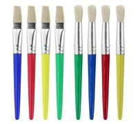 8 pezzi pennelli paffuti rotondi e piatti per la scuola prescolare pennelli per pittura acrilica lavabile per bambini
