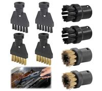 8 Pezzi per Accessori per Pulitori A Vapore per Kärcher Sc1 Sc2 Sc3 Sc4 Sc5, Pulitore A Vapore Portatile, Set Spazzole per Pulitori A Vapore, Spazzola Rotonda, Spazzola per Fessure