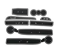 8 Pezzi Per Per A7 A5 2 2007-2014 Tappetino Antiscivolo In Gomma Auto Tappetino Per Porta Interna/tappetino Per Tazza Accessori Per Auto Styling Inserto portabicchieri(Wit)