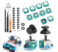 8 Pezzi per Sony PS5 Potenziometro 2.3K Ohm per Playstation 5 Potenziometro Trimmer di Ricambio Controller Modulo, con ALPS Joystick 3D per PS5, Thumbstick, Circolo Protettivo,Console Viti(Repair)