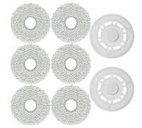 8 pezzi pezzi di ricambio per salviette Dreame con supporto di ricambio accessori di ricambio per Dreame L10 Ultra, L10s Pro, L10s Ultra, L10 Prime, L20 Ultra, X40 Ultra, Xiaomi X10+, X20+ panni mop
