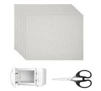8 pezzi piastra mica forno a microonde 15 × 13 cm pezzo di riparazione disco mica universale per forno a microonde