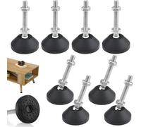 ® 8 Pezzi Piedini per Livellare Mobili, Viti Di Regolazione M8 × 50 Mm Piedini D