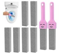 8 Pezzi Pietra Pomice per WC Con 2 Maniglie, Cleaning Block WC, Pietra per La Pulizia Sostituibile, Pietra per La Pulizia Della Toilette, Pietre Pulente per Bagno, Vasca da Bagno, Lavabo, Lavandino