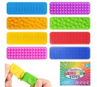 8 Pezzi Pietre Di Giocattoli Sensoriali Fidget Fidget Toys In Silicone a Ventosa Testurizzati Giocattoli a Ventosa Testurizzati Per Autismo Tactile Sensory Toys Aiuta Ad Alleviare Lo l'Ansia