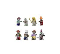 8 pezzi Plants Vs. Zombies Serie Secchio Cowboy Barricata Zombie Blocchi da costruzione assemblati Minifigure