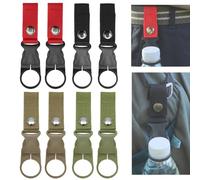 8 Pezzi Portabottiglie clip Esterno con Fibbia, Porta Bottiglia d'Acqua con Clip, Porta Bottiglie D'acqua Clips per Cintura, 4 Colori Portabottiglie da Cintura, per Campeggio, Escursioni, All'aperto