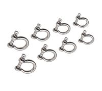 8 pezzi pratici grilli in metallo grille metalliche a forma di D a forma di D