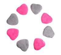 8 Pezzi Puff per Cipria Libera a Cuore, Strumento Cosmetico in Tela | Cipria Libera e Polvere Minerale, Maneggevole e Facile da Riporre, Effetto Naturale Sul Viso