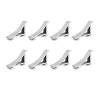 8 Pezzi Pulsanti di Supporto staffe per mensole Ganci reggimensola frigoriferi Gancio congelatore Ganci a Clip per Clip per mensole in Alluminio Armadio per Bevande