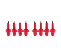 8 Pezzi Punte di Sostituzione per Bastoni da Trekking e Sci, Rosse | Nylon e Acciaio al Tungsteno, Design Avvolgente, Alta Visibilità e Resistenza, per Sci e Sentieri Ghiacciati