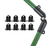 8 Pezzi Raccordi Connettori Traliccio Ø11mm, Per Bastone Supporto Piante Da 11mm, Snodabile 180° (8 PCS Raccordi Traliccio 11mm 180°)