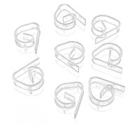 8 pezzi riutilizzabili tovaglia di plastica per tovaglia, clip di supporto per feste, picnic, trasparente, ottima qualità e alla moda