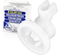 8 Pezzi Rotelle Lavastoviglie per Cestello Superiore Ø 23,20 mm con Codice Originale 00424717 424717 per Bosch per Aeg per Siemens 481252878025 C00481565 per Whirlpool per Bauknecht - MONTERAL
