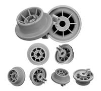8 Pezzi Ruote Cestello Lavastoviglie Universale Ricambi Lavastoviglie Ruote per Carrello Lavastoviglie Cestello Compatibile con Bosch & Siemens Lavastoviglie | Modello 165314