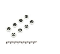 8 pezzi Ruote for mobili da bagno Accessori for cabina doccia con cuscinetti 19/23/25 mm for porta scorrevole(23.0mm)